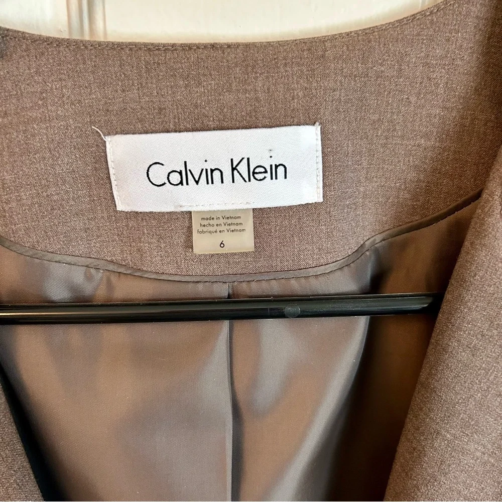 Calvin Klein Brown Women's Business Blazer - Picture 2 of 4